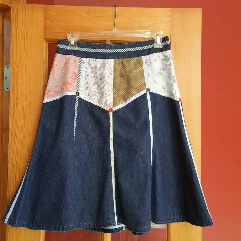Anthropologie Bica Cheia denim skirt Sz 8